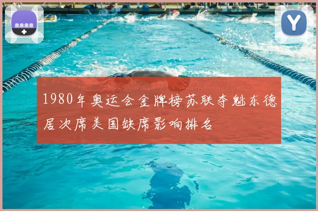 1980年奥运会金牌榜苏联夺魁东德居次席美国缺席影响排名